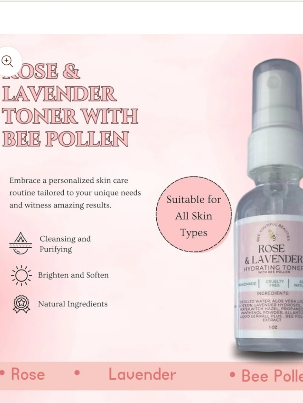 🌹🪻 Rose & Lavender Toner - Picture 3 of 6